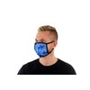 3 Pk Premium Blue Tie Dye Print Reusable Face Mask