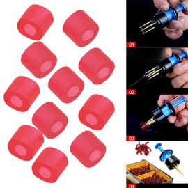 eMagTech 1000Pcs Pellet Bait Bands Pellet Bander Tool Micro Bait Bands Fishing Terminal Tackle Set Fishing Accessories Rubber 2mm Diameter