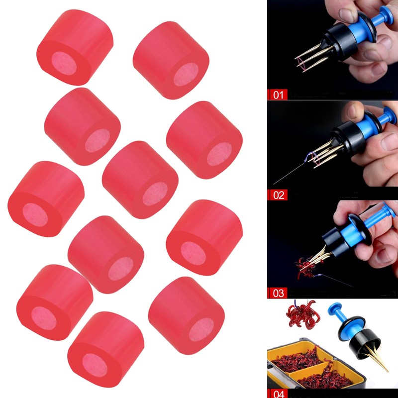 eMagTech 1000Pcs Pellet Bait Bands Pellet Bander Tool Micro Bait