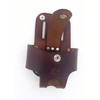 Basket Style Leather Tape Measure Holder by AP Saddlery (Dark