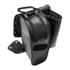 evomosa Motorcycle Saddlebag For Road King Touring For Electra Glide Guard Crash Bar Bags with Water Bottle Holder Waterproof Toolkit (Right Side)