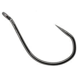 Owner American Barbless No Escape Hook, Black Chrome, 4