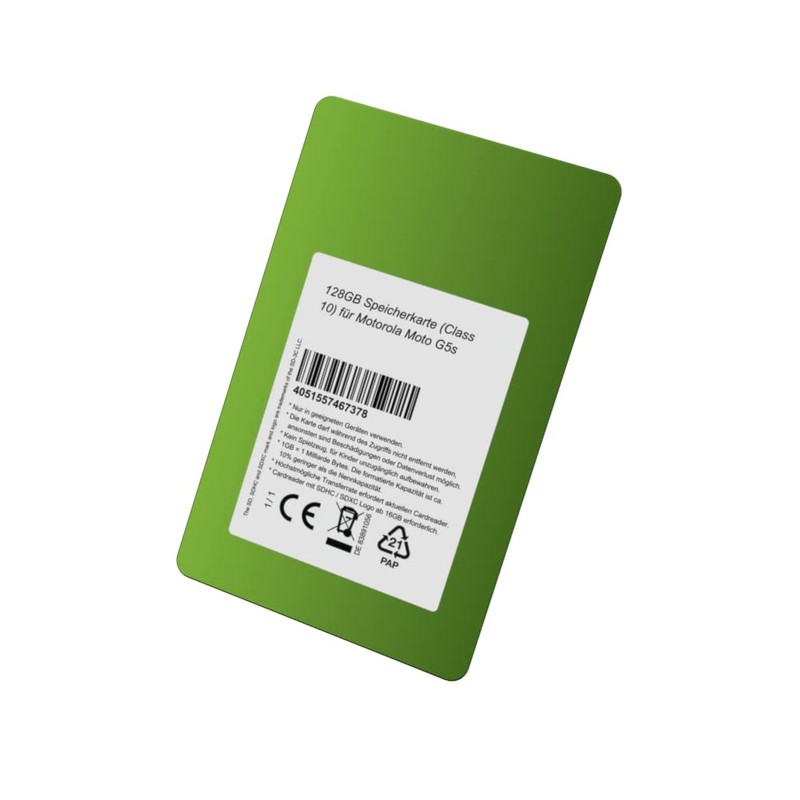 128GB Class 10 Memory Card for Motorola Moto G5s