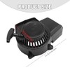 Black Recoil Pull Starter Motorcycle Engine Recoil Starter Replacement for