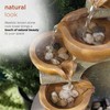 Alpine Corporation WCT726 Indoor/Outdoor Tabletop Tiered Pouring Pots Waterfall Fountain