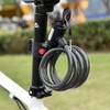 Candado de Cable Antirrobo para Bicicleta Motocicleta con Soporte de