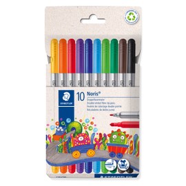 STAEDTLER Felt Pens - for Colouring - Noris - Suitable for Kids - 10 Assorted Colours, 320 C10