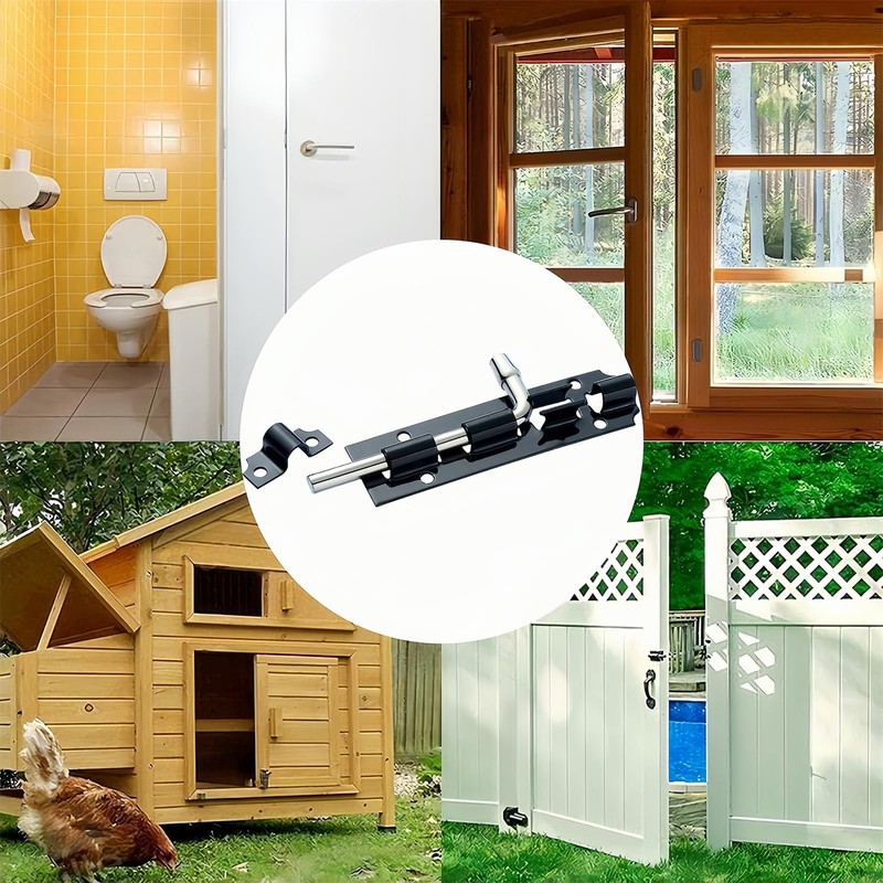 Boxonly Door Latch Bolt Catch Heavy Duty Door Lock Garden