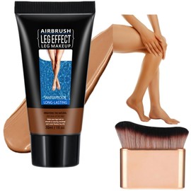 Leg Makeup Waterproof and Brush Bundle- Full Coverage Concealer for Legs and Body,Tattoo Cover Up Makeup, Bruise and Scar Concealer, Lightweight, Sweat Proof, Non Transfer, Easy to Apply (3#)