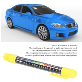 Paint Thickness Gauge, Paint Thickness Tester Waterproof IP6X Car Coating Test Pen Car Body Damage Detector with Magnetic Tip for Test Coating Thickness