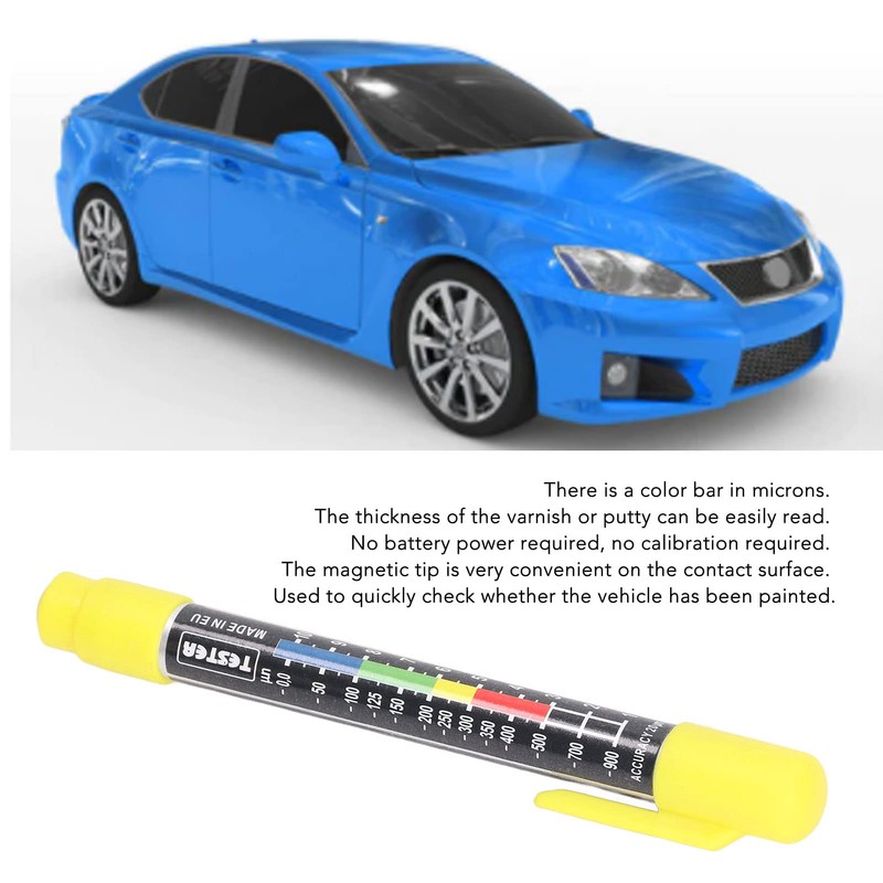 Paint Thickness Gauge, Paint Thickness Tester Waterproof IP6X Car Coating