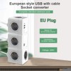 Anyutai 5-Hole Socket Cube with USB charger, 250 V 16