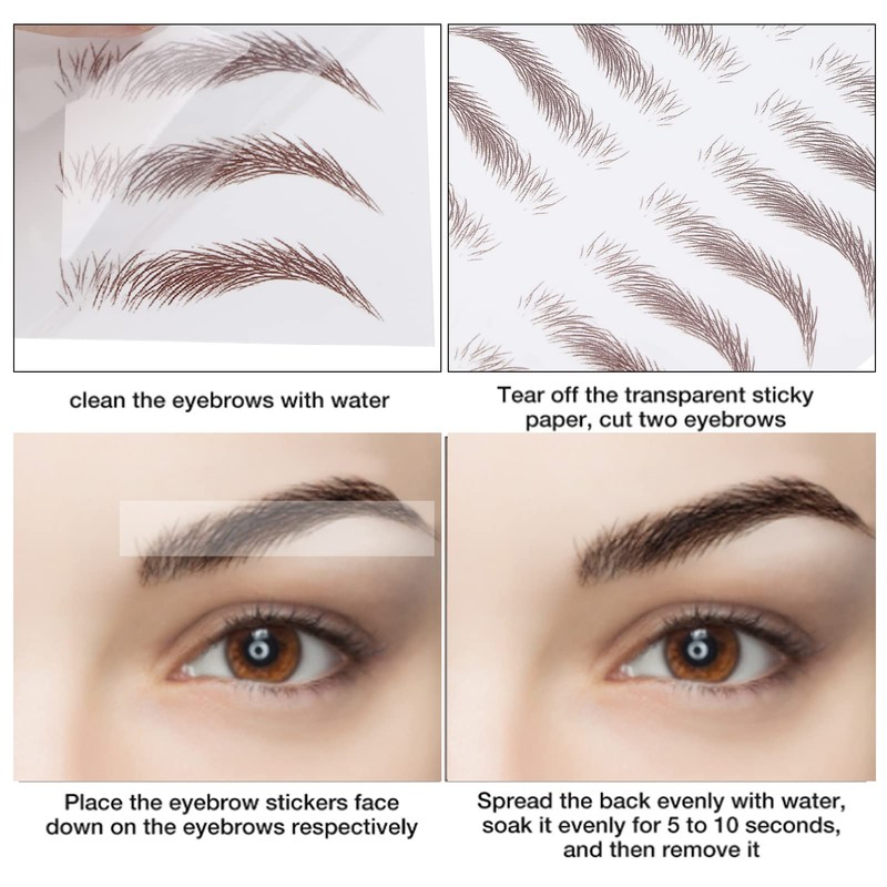 Pegatina de Transferencia de Cejas para Mujeres Pegatinas de Tatuaje