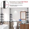 Corner Shower Caddy Tension Pole - Heavy Duty Floor to