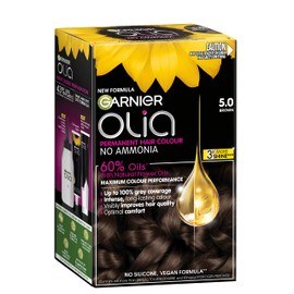Garnier, Permanent Hair Colour, Ammonia Free and Nourishing, Olia, 5.0 Brown