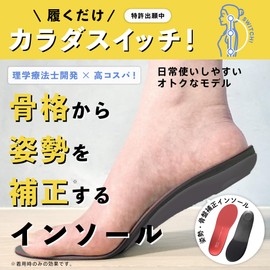COCCACU (Skeletal Insole) Daily Care, Physical The Development, Reduces Stress on Feet and Knees & Posture Correction, Prevents Fatigue, Standing Work, Beautiful Posture Support, Shock Absorbing