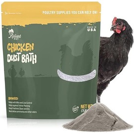 Chicken Dust Bath - 7lbs, Made in USA Natural Dust Bath for Chickens - Ideal Chicken Dust for Bath Tub Mix - Poultry Dust Powder for Chicken Coop
