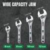 SK 3-Piece Adjustable Wrench Set, 6-Inch, 8-Inch, 10-Inch, Cr-V Steel,