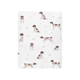 Crib Sheets for Boys Girl German Shorthaired Pointer Breathable Mini Crib Mattress Sheets Fitted,Toddler Baby Sheets for Crib Mattress Soft & Breathable 39 * 27 * 5In