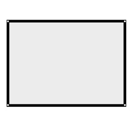 60-100 Inch Projection Screen, 4: 3 HD Portable Foldable Anti-Wrinkle Screen Washable for Home Theater, Projector Screen Wall Mount/Ceiling, Ideal for Outdoor Films(100inch)