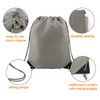 BeeGreen 20 Pieces Gray Drawstring Backpack Bags Bulk Nylon Gym