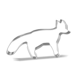 Fox Cookie Cutter - 5.5 x 3.2 inch - Stainless Steel