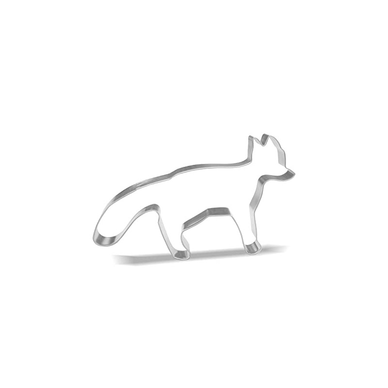 Fox Cookie Cutter - 5.5 x 3.2 inch - Stainless