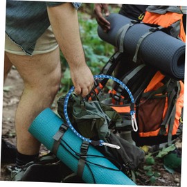 SUPVOX 4pcs Pack Elastic Rope Awning Heavy Duty Bungee Cords Clear Overlanding Sealer Reusable Bags Camping Tarp Clips Seat Luggage Duvet Storage Bags Pole Gazebo Gear Latex Silk