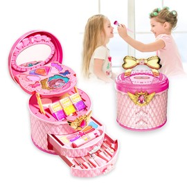 Yoseka Makeup Set, Girls, Toys, Pretend Play Set, Kids Cosmetics, Princess, For Children, 4 Years, 5 Years, 6 Years, 7 Years, 8 Years, 9 Years, 10 Years, Birthday, Kids Makeup, Present, Christmas