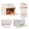 HOMEKOKO Vintage Double Layer Large Bread Box for Kitchen Counter,