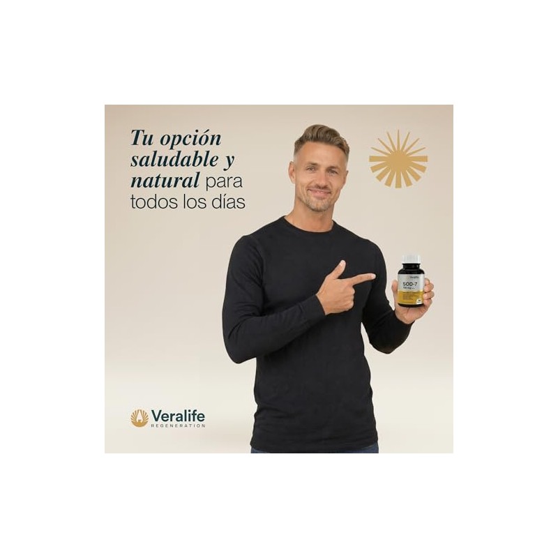 Veralife Sod Superóxido Dismutasa Glutation Nac Polypodium Vitaminas Cápsulas 700mg