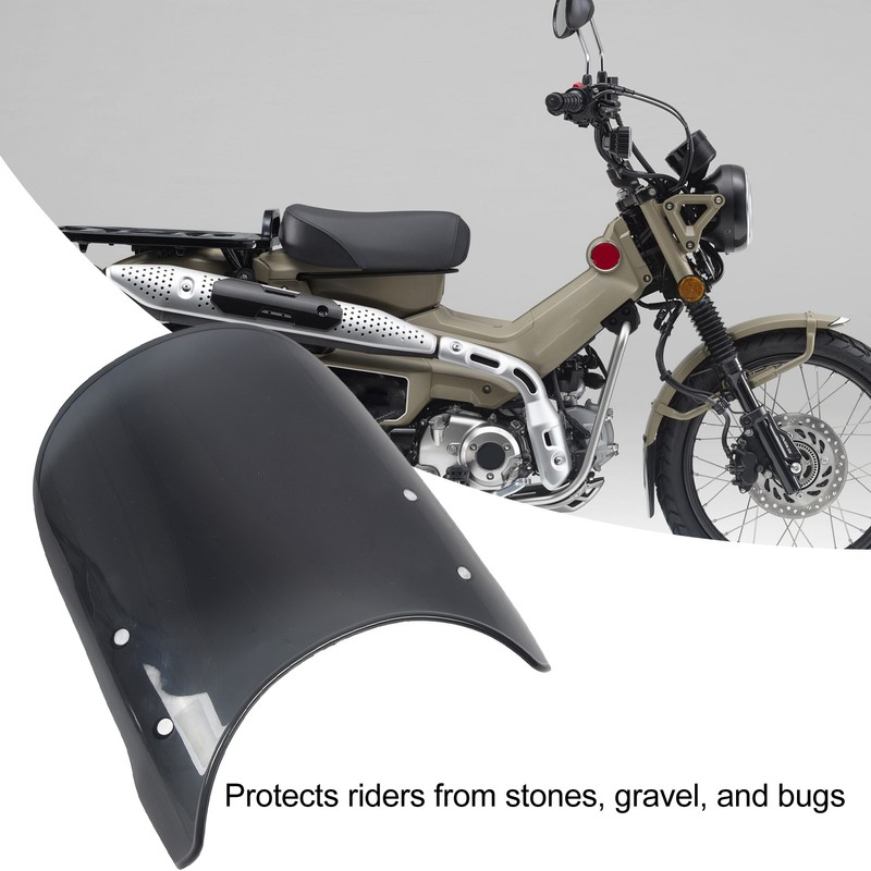 Motorcycle Front Windshield PC Airflow Wind Deflector Fairing Windscreen for