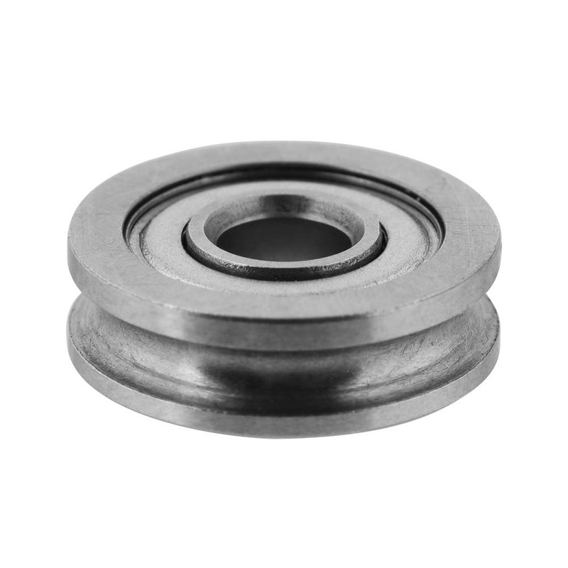 ASHATA 10 Pieces U604ZZ 3D Printer Pulley Wheel Bearings, U-Groove