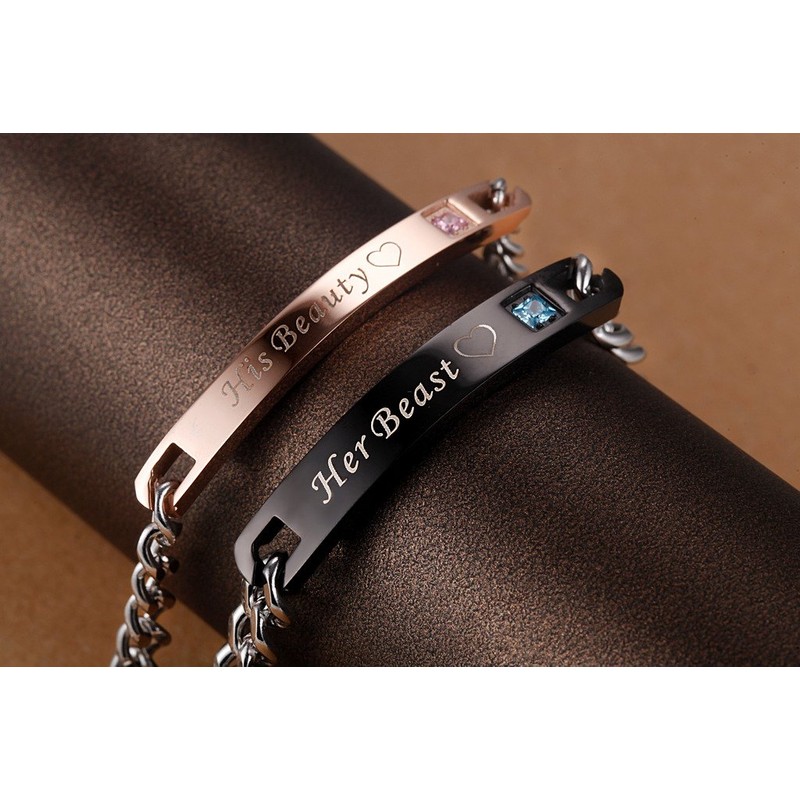 COAI His Beauty Her Beast Stainless Steel Bracelets