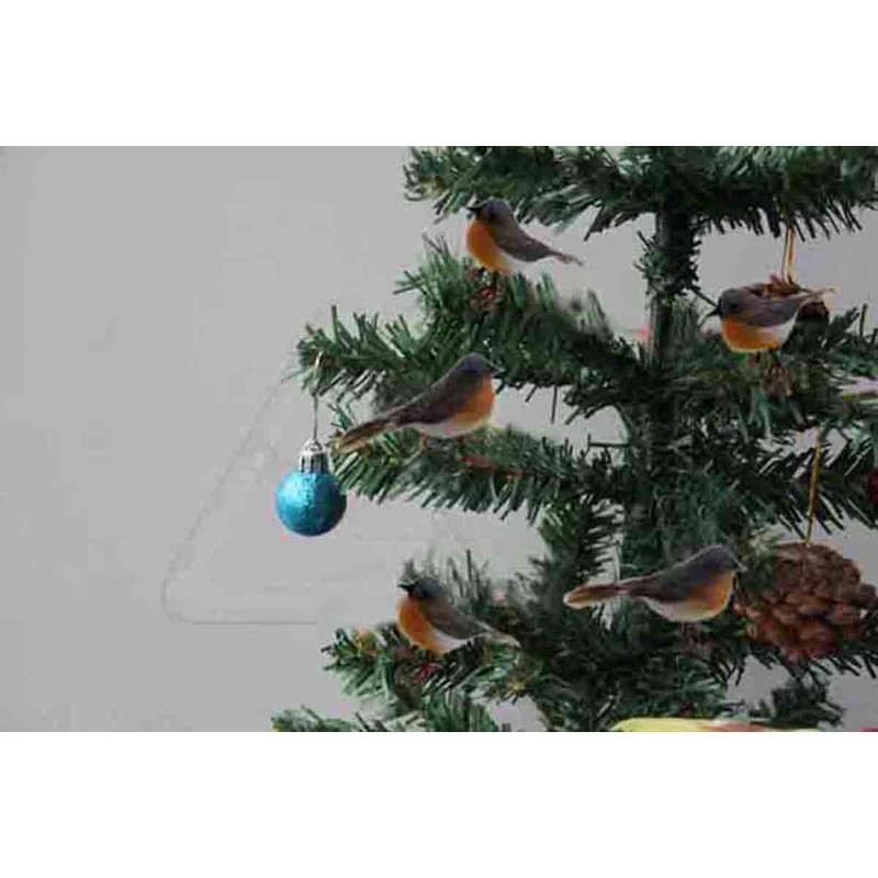 10PCS Robin Bird Christmas Tree Decoration Craft VERY CUTE Artificial