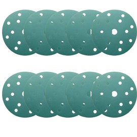Sanding Discs Pads 10Pcs 150mm, 15 Hole Sandpaper, Hook and Loop 400 Grits