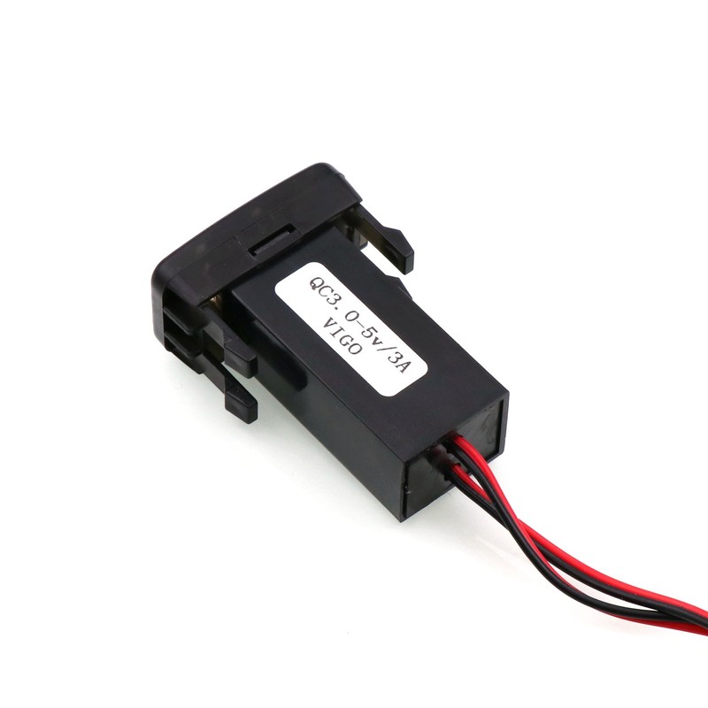 QC3.0+5V 3A Dual USB Power Socket, Quick Charge Car Charger