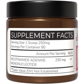 NAD - Nicotinamida Adenina Dinucleótido (100 gramos) - Certificado 99% Polvo PURO