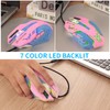 Greshare Gaming Mouse,7 Colors Backlit Optical Game Mice Ergonomic USB
