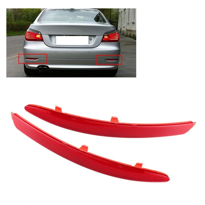 1 Pair ABS Reflector for MK3 Left Right Rear Bumper