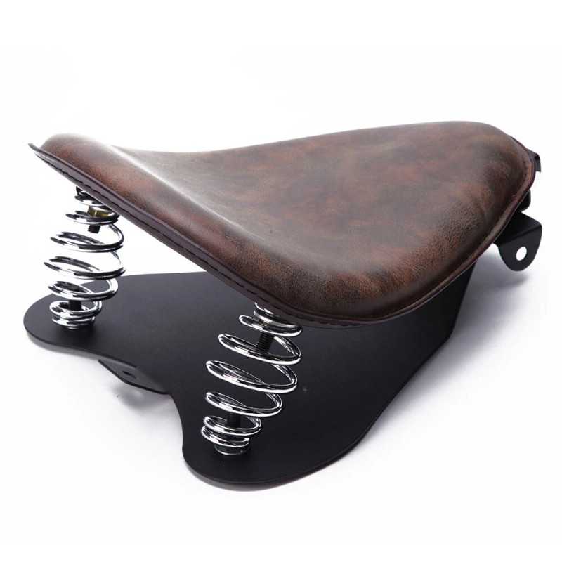 GOODFITMENT Motorcycle Spring Solo Seat For Harley Bobber Chopper Heritage