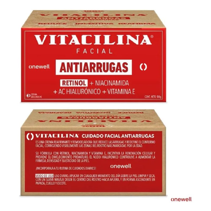Kit Facial Anti-arrugas Y Edad Vitacilina Sérum + Crema 2pc