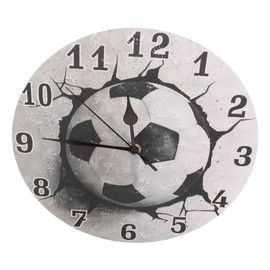 Mipcase Creative Soccer Wall Clock Silent Non Ticking Decorative Timepiece for Bedroom Living Room and Office Modern Design for Home Decor and Wall Decor