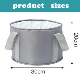 Foot Bath Bowl, Foot Bath, Foot Basin, Collapsible Bucket for Soaking Feet, Portable Travel Foot Bath Tub, Foot Bath Massage Barrel Foot Spa Home Pedicure Basin for Camping Washing Fishing