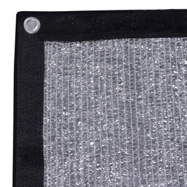 VMKKAT 40% Aluminum Foil Shade Cloth,Outdoor Blinds,Dog Kennel Shade Cover,Sturdy Durable Sunblock Shade Mesh with Grommets for Patio Plants Greenhouse Cover,Chicken Coop Porch,6.5 x 12 FT
