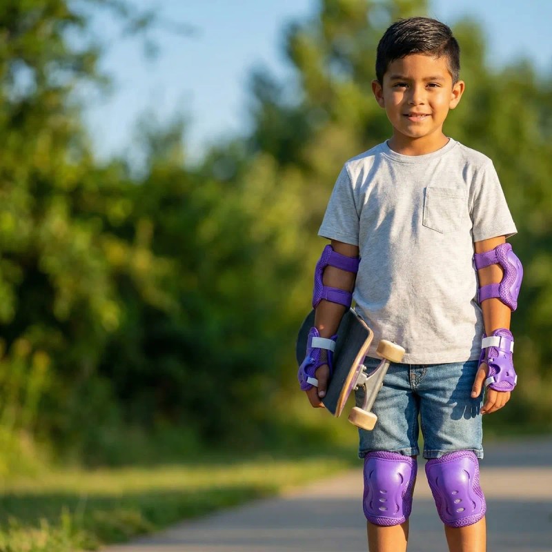 Kit Protección Para Niños Niñas 2en1 6 Pzs C/u Accesorios