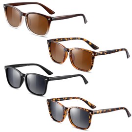 GGSTDDUP 4 Pairs Polarized Sunglasses for Women Men, Trendy Sunglasses UV400 Classic Glasses