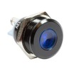 Alpinetech Black 16mm 5/8" 12V LED Metal Indicator Pilot Custom