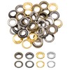 sourcing map 32 Set Copper Grommets Eyelets, 1/2"(12mm) Grommets Eyelets