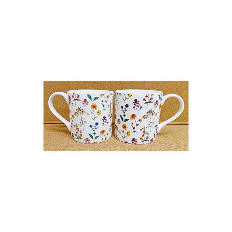 Meadow Flowers Mugs Set of 2 Large Balmoral 400 ml